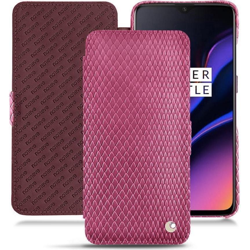 Noreve Lederschutzhülle horizontal (OnePlus 6T), Smartphone Hülle, Rosa