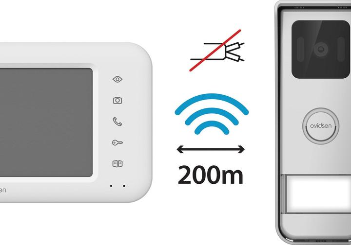 Actual product image Avidsen Elia Solar Wave intercom met camera - draadloos