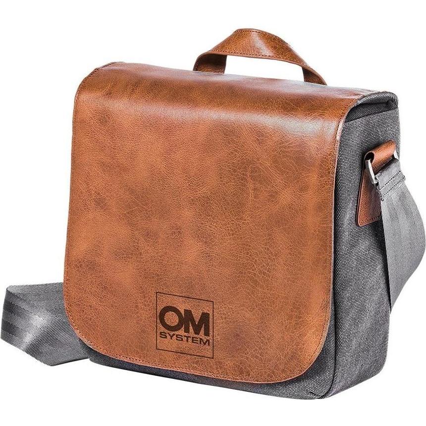 Olympus OM Digital OM-D Premium Mini (Kamera Schultertasche), Kameratasche, Braun, Grau