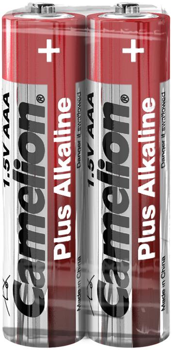 Camelion Plus Micro AAA LR 03 Alkali Batterie (2 Stück) (in Schrumpffolie verpackt) (2 pcs., AAA, 1250 mAh)