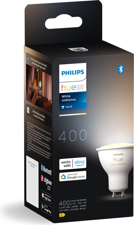 Produktbild Philips Hue GU10 Lampe (GU10, 4.20 W, 400 lm, 1 x, E)