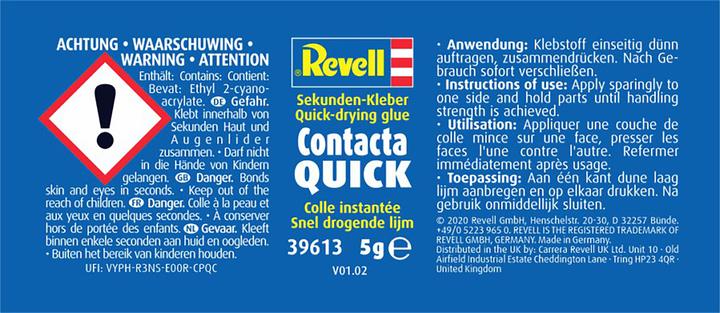 Energy Label Revell Contacta Quick 5g