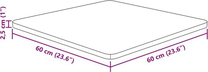 Actual product image VidaXL Isabel (60 x 60 x 2.5 cm)