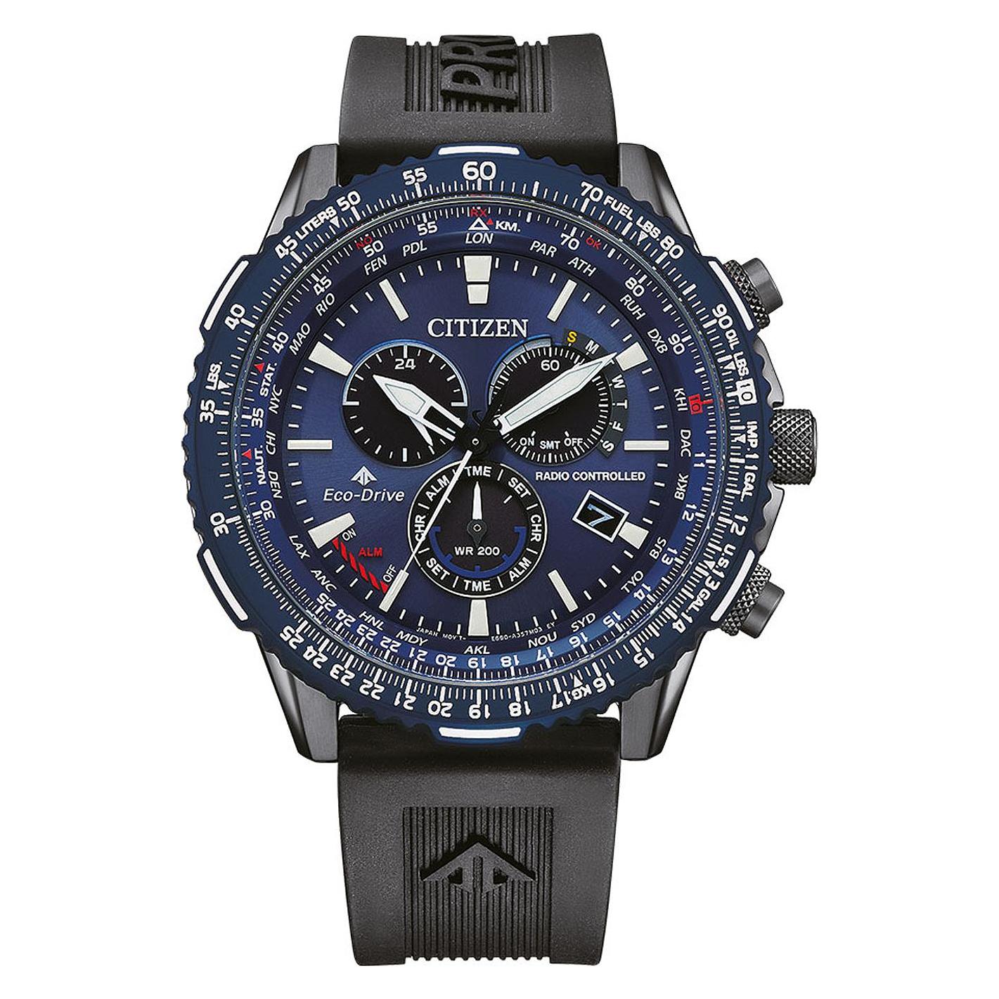 Citizen, Armbanduhr, Eco-Drive, Silber, (Funkuhr, Chronograph, 45 mm)