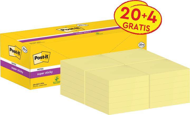 Produktbild Post-it Super Sticky (7.6 x 7.6 cm)