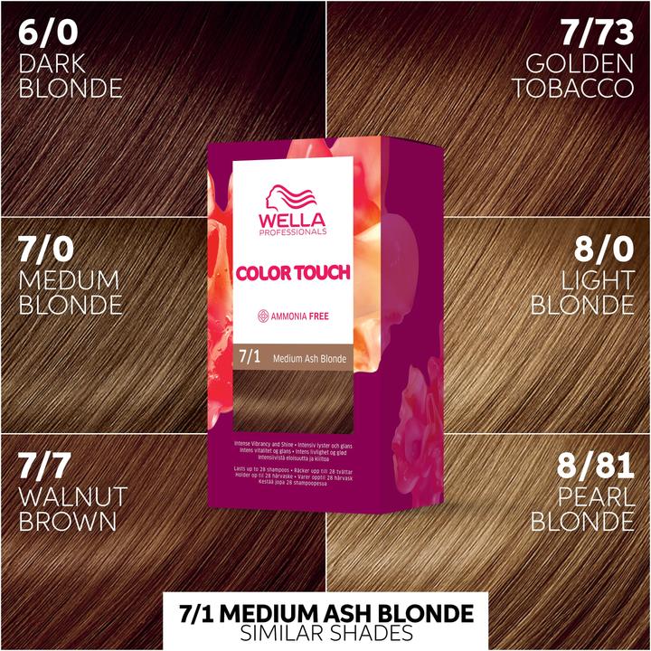 Produktbild Wella Color Touch Fresh-Up-Kit 7/1 (7, 1 Medium Ash Blonde)
