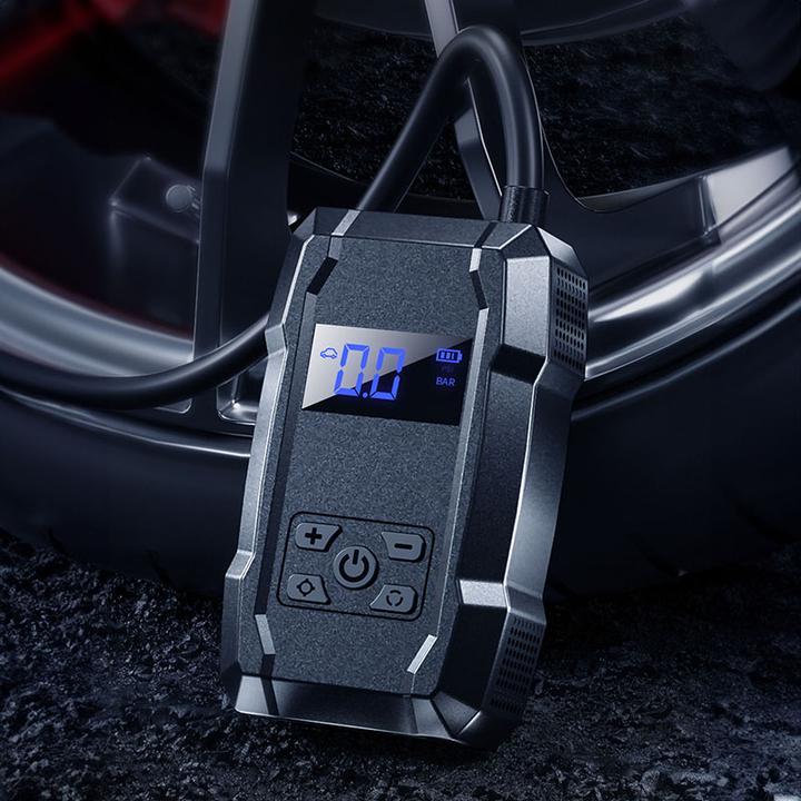 Actual product image Wekome Pi801 – Tragbare elektrische Autopumpe + Powerbank 2000 mAh (Schwarz)