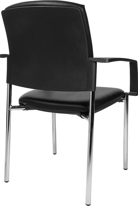 Produktbild Topstar Besucherstuhl BtoB 10, 4-Fuss-Gestell, Kunstlederbezug, stapelbar, inkl. Armlehnen, 2er-S...