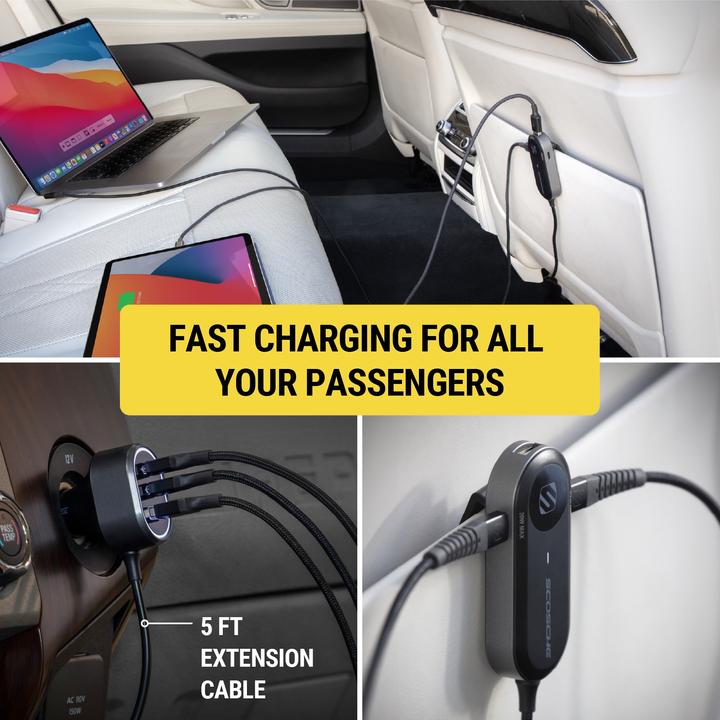 Produktbild Scosche 100W Multi-Port Autoladegerät Charging Hub