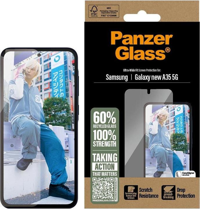 Actual product image PanzerGlass Screen Protector (1 Piece, Samsung Galaxy A36)
