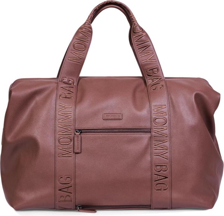 Actual product image Childhome Wickeltasche Mommy Bag Signatur Leder dunkelbraun