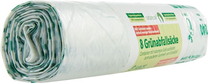 Actual product image Naturesse Green waste bags (8 x, 240 l)
