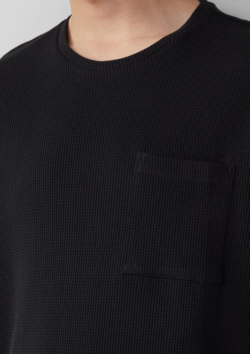 Actual product image S.Oliver T-Shirt T-Shirt aus Waffelpiqué mit Brusttasche (XL)