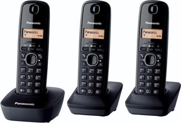 Actual product image Panasonic KX-TG1613 DECT-telefoon number recognition Zwart