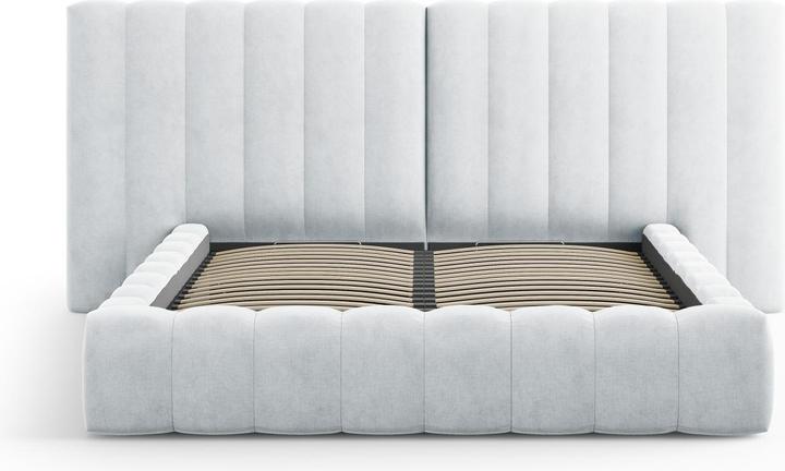 Actual product image Micadoni Storage Bed With Double Headboard, "Kelp", 230x250x100Made in Europe (160 x 200 cm)