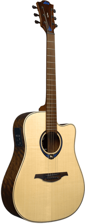 Actual product image LÂG HyVibe20DCE (Semi acoustic guitar, Spruce)