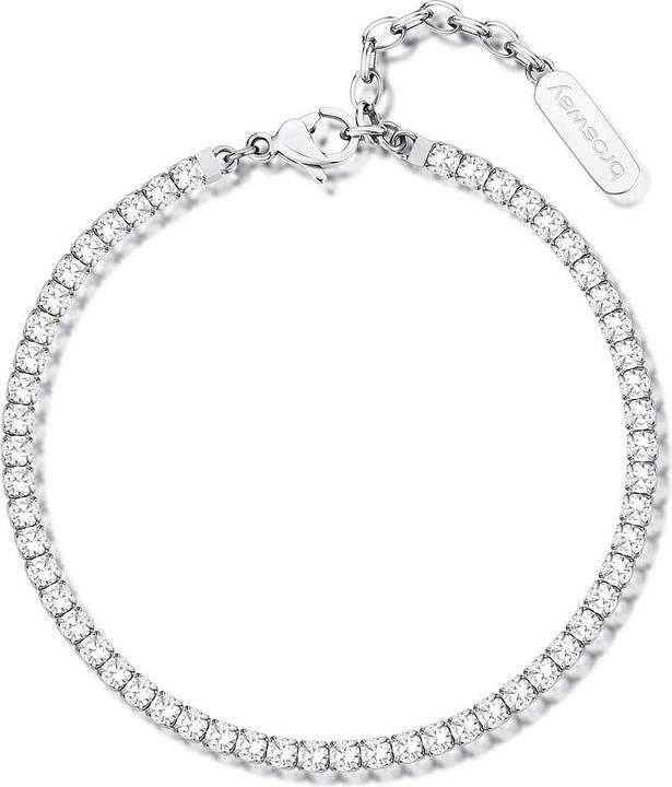 Produktbild Brosway Dazzling steel bracelet with clear zircons Desideri BEI080