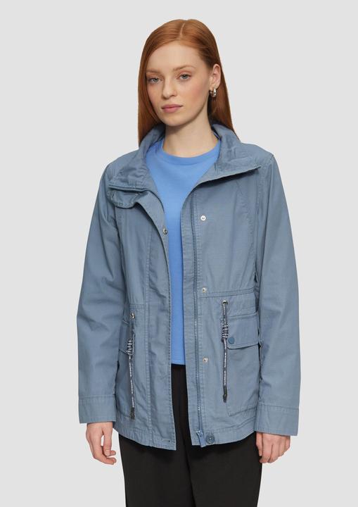 Image du produit S.Oliver Outdoor-Jacke Baumwolljacke mit Tunnelzug in der Taille (M)