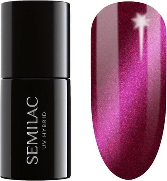 Immagine prodotto Semilac Smalto UV Hybrid 468 Pink Cossy Essentials 7ml Collezione Effetto Seta (Rosa Cossy Essentials, Vernice UV gel)