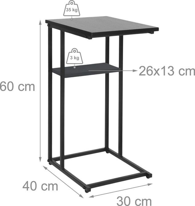 Actual product image Relaxdays C-table