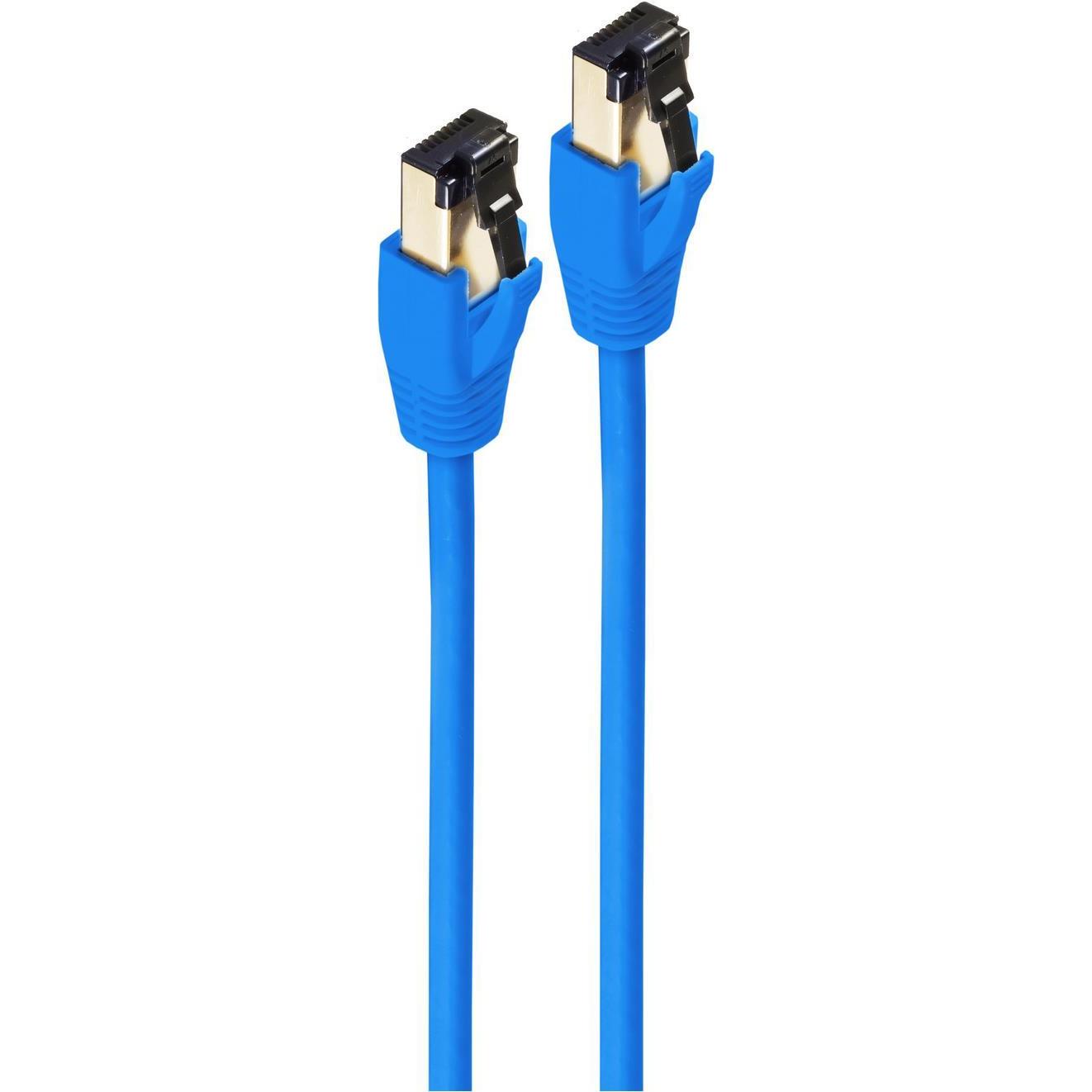 Shiverpeaks -BASIC-S--Patchkabel cat. 8.1 F/FTP PIMF LSZH blau 0,25m (F/FTP, CAT8.1, 0.25 m), Netzwerkkabel