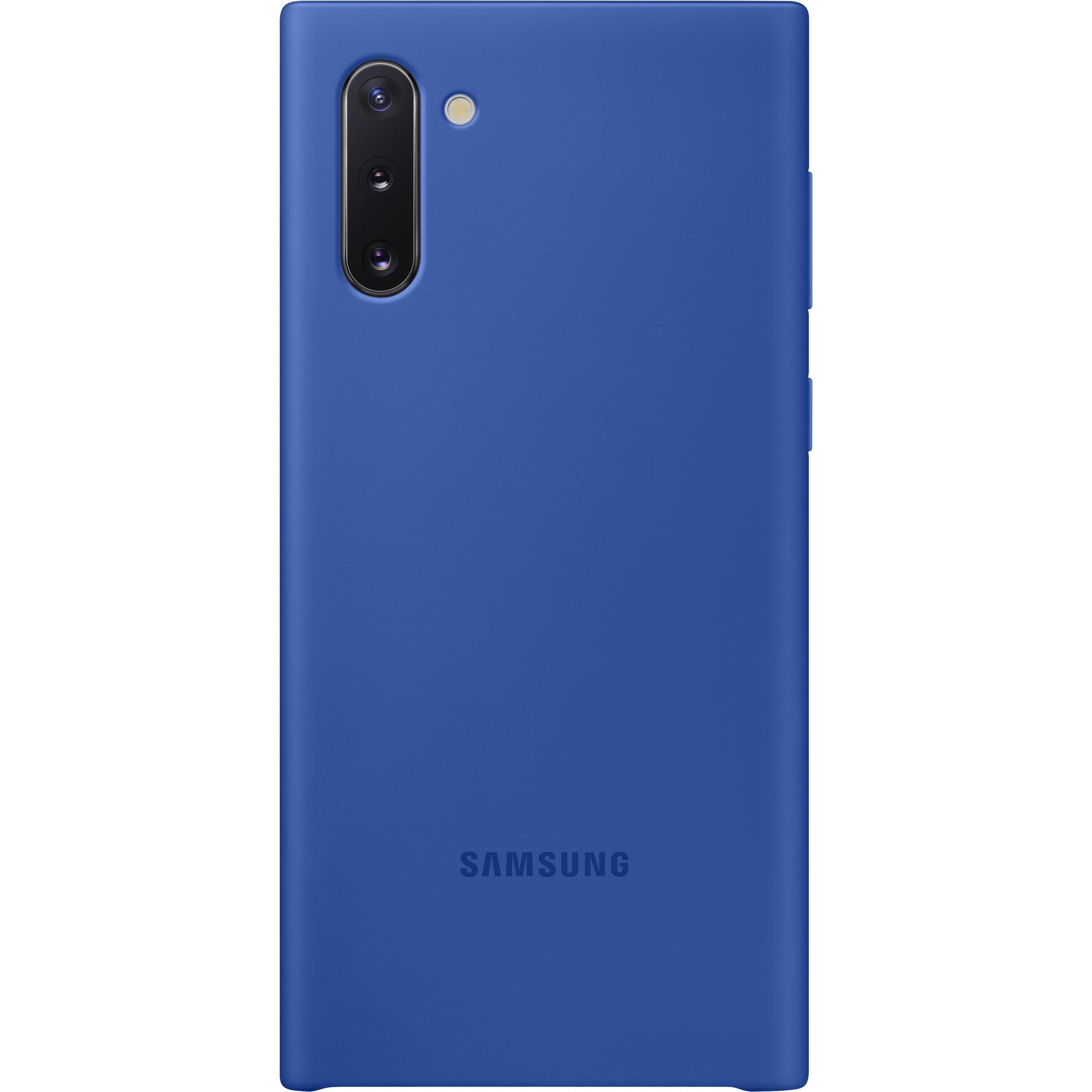 Samsung Silicone Cover (Samsung Galaxy Note 10), Smartphone Hülle, Blau