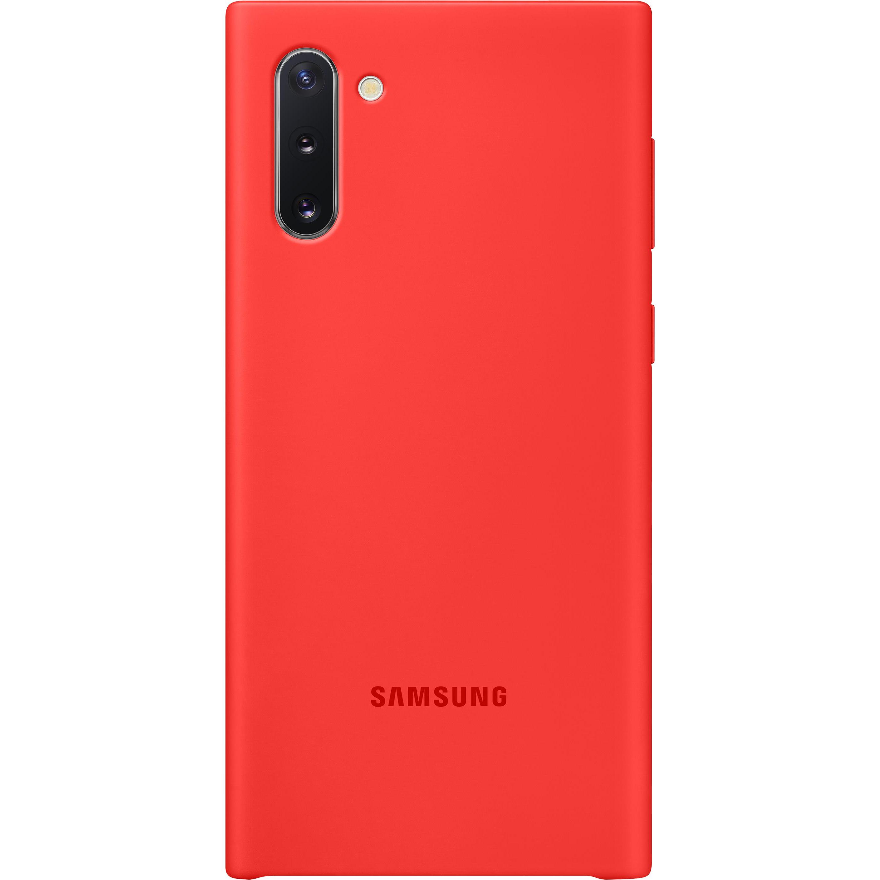 Samsung Silicone Cover (Samsung Galaxy Note 10), Smartphone Hülle, Rot