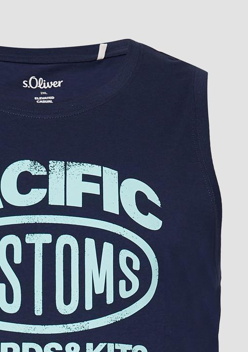 Actual product image S.Oliver T-Shirt Tanktop aus Baumwollle mit Frontprint (XXL)