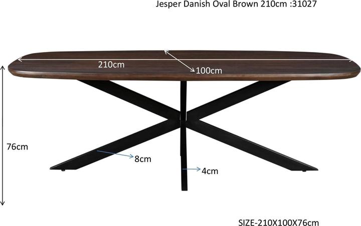 Image du produit Livingfurn Jesper (210 x 100 x 76 cm)