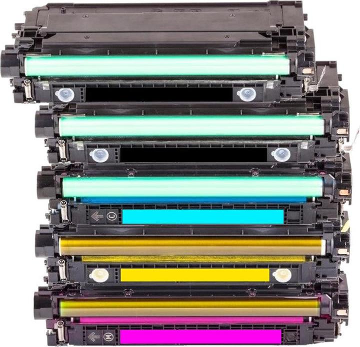 Actual product image Hermex Compatible Enterprise M553dn Toner Cartridges (M, Y, C, FC)
