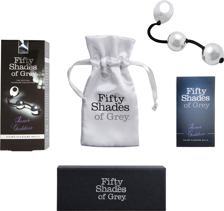 Productafbeelding Fifty Shades of Grey Inner Goddess zilveren plezierballen
