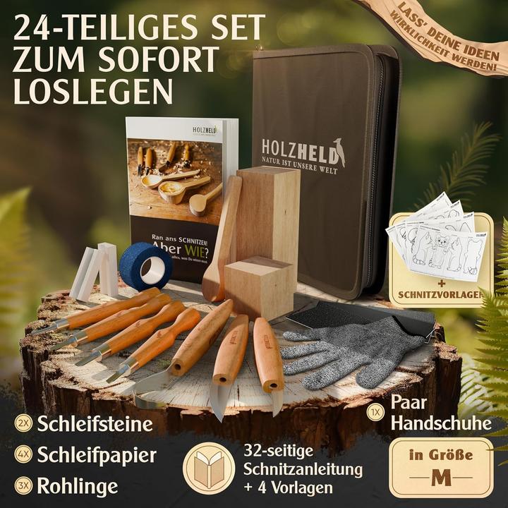 Produktbild Holzheld Schnitzwerkzeug-Set