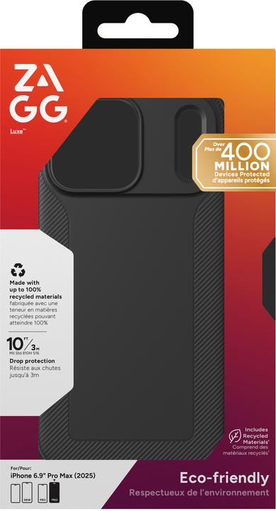 Produktbild Zagg Case für Apple iPhone 17 Pro Max Luxe black (Apple iPhone 17 Pro Max)