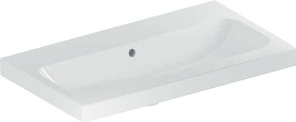 Produktbild Geberit iCon Light Waschtisch mit verkürzter Ausladung, 75 cm x 42 cm, ohne Hahnloch, mit Überlauf (420 mm, 750 mm)