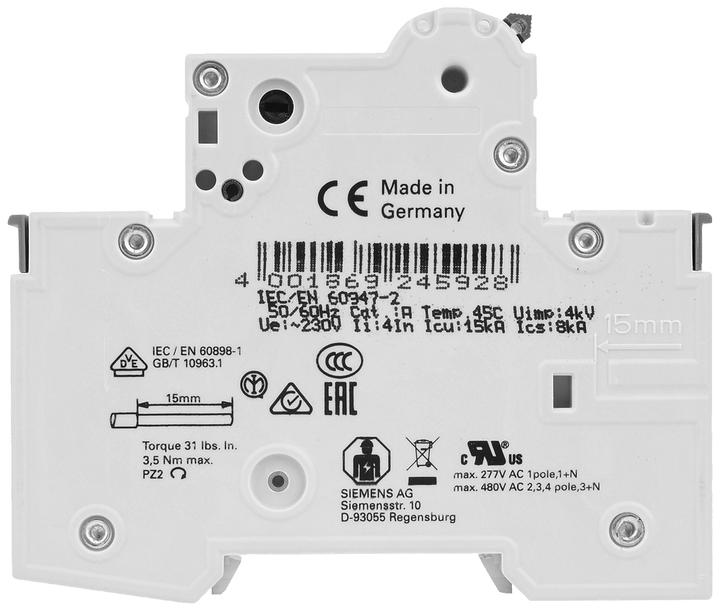 Produktbild Siemens Sicherungsautomat 5SY6 32A Typ B 6kA