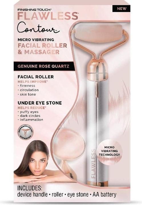 Produktbild Flawless Contour Gesichtsroller mit Rosenquarz White