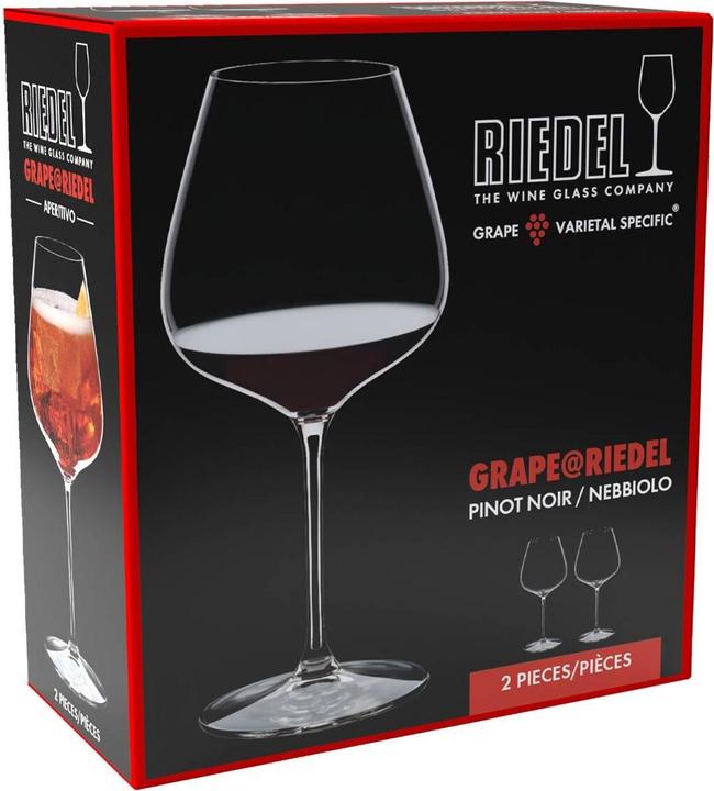 Produktbild Riedel Grape Pinot Noir / Nebbiolo / Aperitivo Weingläser (75 cl, 2 Gläser, Rotweingläser)