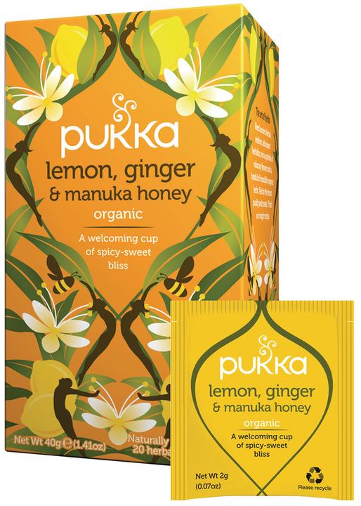 Image du produit Pukka Citron, gingembre et miel de Manuka (40 g)