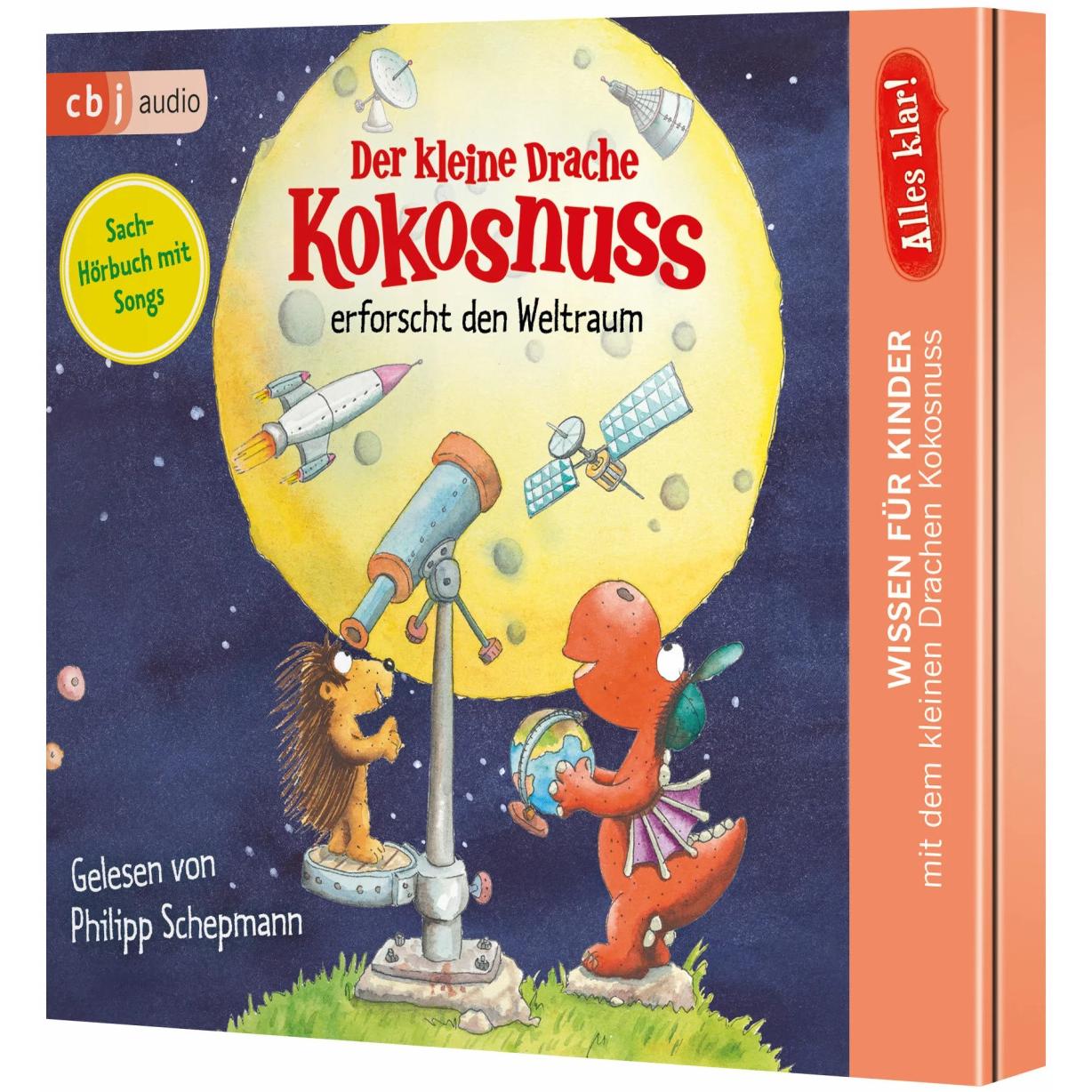 Thumbnail - Alles klar! Der kleine Drache Kokosnuss erforscht den Weltraum, Hörbücher von Ingo Siegner, Philipp Schepmann