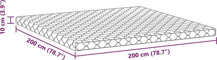 Actual product image vidaXL Mattress comfort (Foam core, 200 x 200 cm)