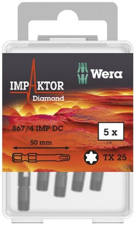 Productafbeelding Wera Torx-bit 1/4in TX25 x 50 mm (Zeskantbus TX)