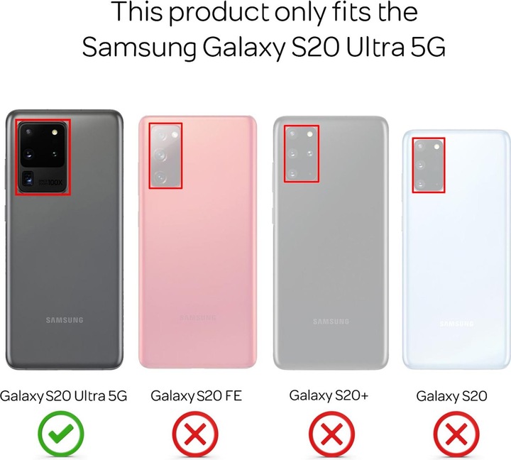 Immagine prodotto Nalia Copri cellulare a 360 gradi (Samsung Galaxy S20 Ultra)