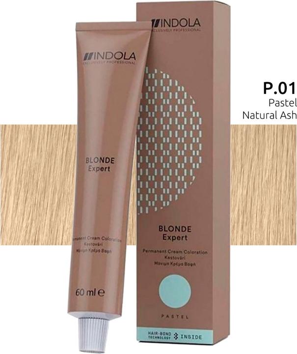 Image du produit Indola Blonde Expert Pastel P.01 Naturel Frêne Tube 60ml (P.01 Nature Cendré)