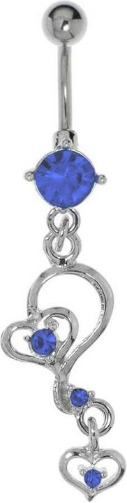 Actual product image Bijouteria Bellypiercing (Brass, Surgical steel, Crystal)