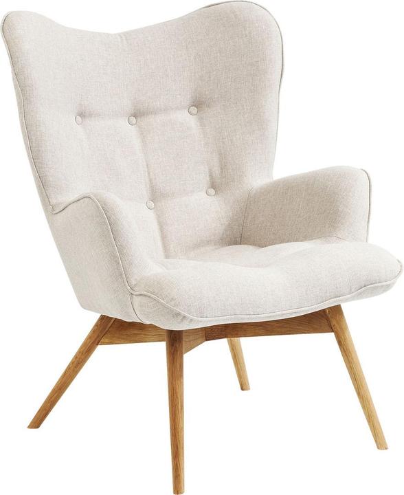 Actual product image Kare Design Armchair Vicky Ecru