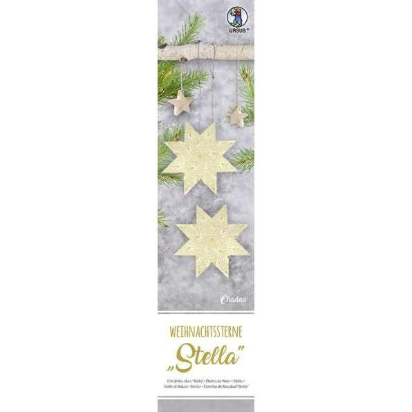 Magni Ursus 16180000 - Weihnachtsstern Stella Chadna, weiss/creme 110 g, ca. 7 x 30 cm, 33 Blatt