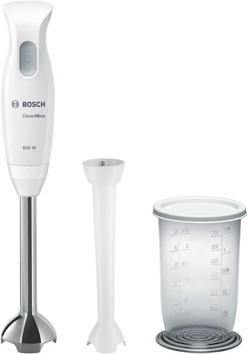 Image du produit Bosch Hausgeräte Blender manuel MSM26130 CleverMixx 600 W, Nombre de vitesses 1, Blanc/Gris