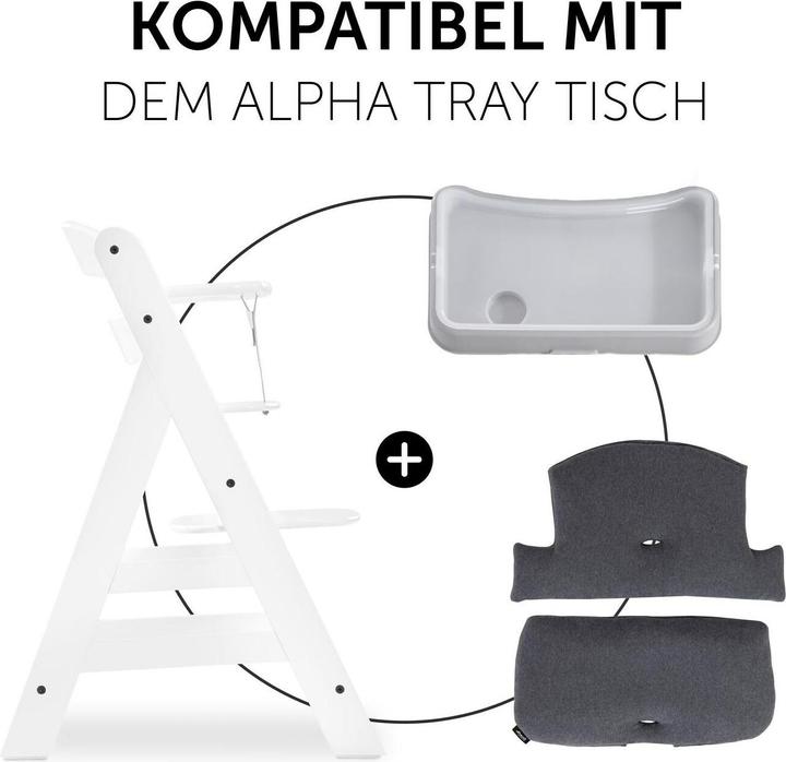 Produktbild Hauck Highchair Pad Select Jersey Charcoal