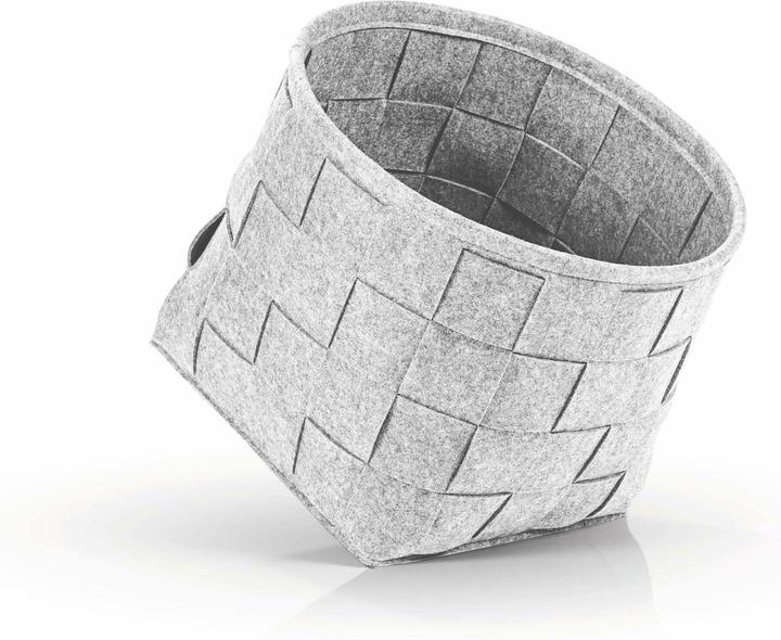 Actual product image N8werk Felt storage basket 32 cm light grey (1 x, 32 x 32 x 32 cm)