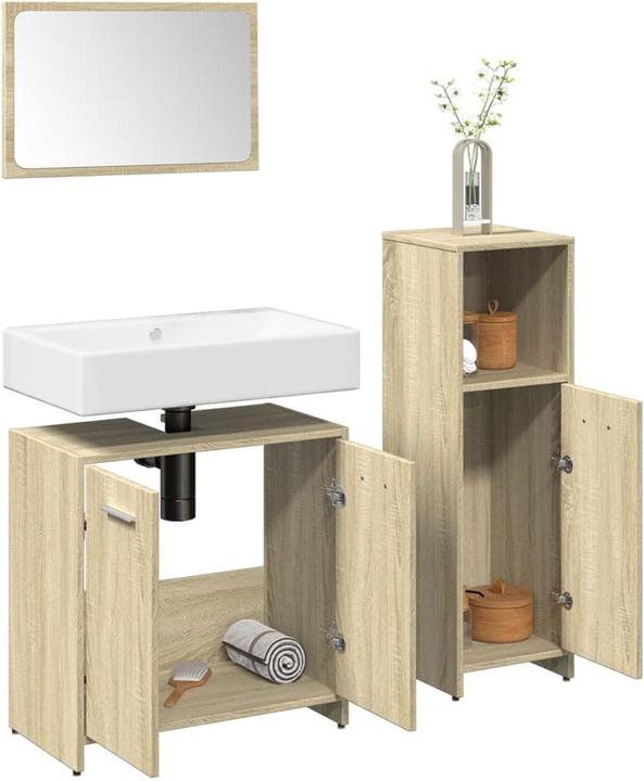 Actual product image VidaXL 3-tlg. Badmöbel-Set